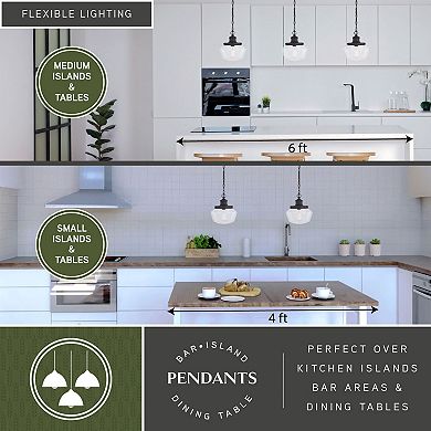 Collins 10"W Outdoor Pendant Matte Black