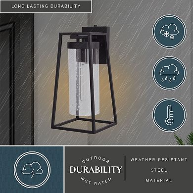 Nash 7.5" Outdoor Wall Light Textured Black