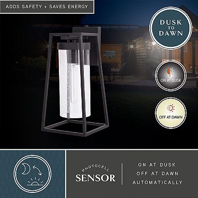 Nash 7.5" Outdoor Wall Light Textured Black