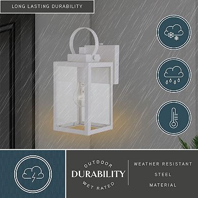 Medinah 5"W Outdoor Wall Light Textured White