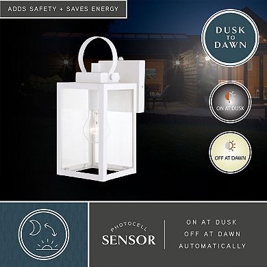 Medinah 5"W Outdoor Wall Light Textured White