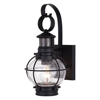 Chatham Dualux 6.75" Outdoor Motion Sensor Wall Light Textured Black