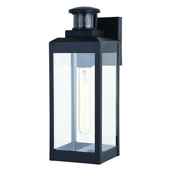 Kinzie Dualux 5" Outdoor Motion Sensor Wall Light Textured Black
