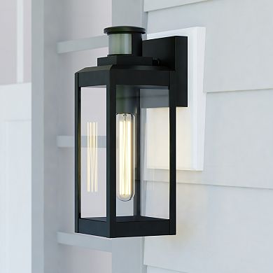 Kinzie Dualux 5" Outdoor Motion Sensor Wall Light Textured Black