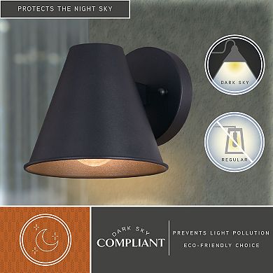 Smith 6.5" Outdoor Wall Light Textured Black