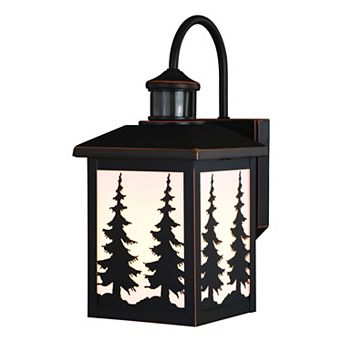 Yosemite Dualux 7 in Outdoor Motion Sensor Wall Light Burnished Bronze