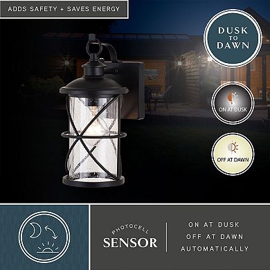 Adams 5.5" Outdoor Wall Light Black