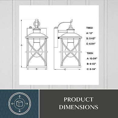 Adams 5.5" Outdoor Wall Light Black