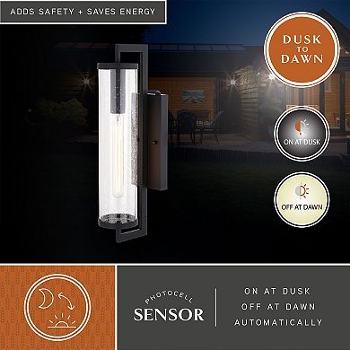 Morgan Park 20"H Outdoor Wall Light Matte Black