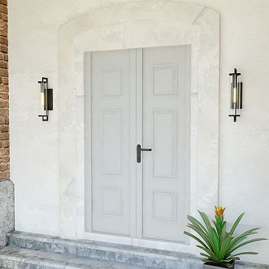 Morgan Park 20"H Outdoor Wall Light Matte Black