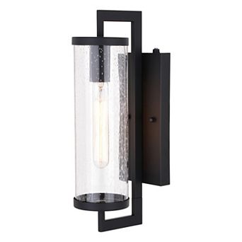 Morgan Park 16"H Outdoor Wall Light Matte Black