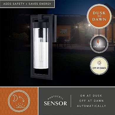 Malmo 6.5" Outdoor Wall Light Matte Black