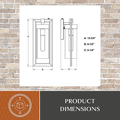 Malmo 6.5" Outdoor Wall Light Matte Black