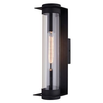 Brighton Park 18"H Outdoor Wall Light Textured Black