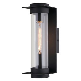Brighton Park 14"H Outdoor Wall Light Textured Black