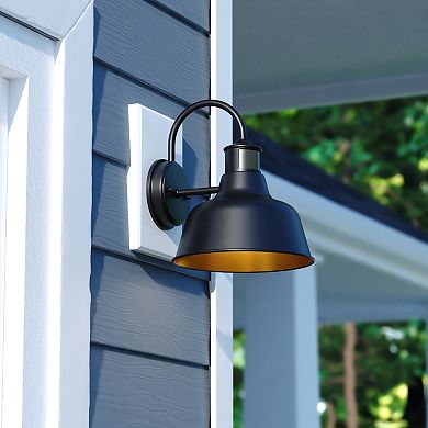 Cody 9.25" Dualux Outdoor Motion Sensor Wall Light Dark Bronze and Light Gold