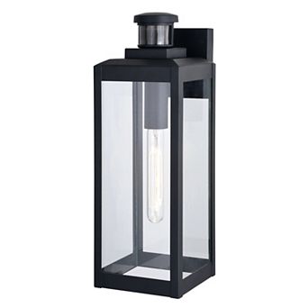 Kinzie Dualux 6" Outdoor Motion Sensor Wall Light Textured Black