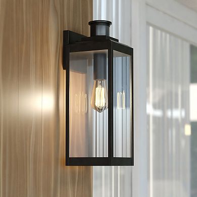 Kinzie Dualux 6" Outdoor Motion Sensor Wall Light Textured Black