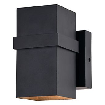 Lavage 7"H 1 Light Outdoor Wall Light Textured Black