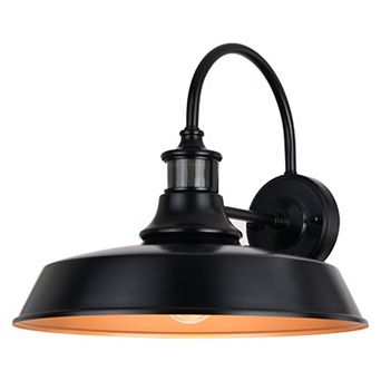 Dorado Dualux 15" Outdoor Motion Sensor Wall Light Dark Bronze and Light Gold