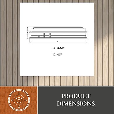 Northgate 16-in W Integrated LED Matte Black Gold Flush Ceiling Light Fixture