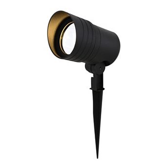 Low-Voltage Aluminum Black Outdoor Landscape Path Flood Light LED Clear Glass