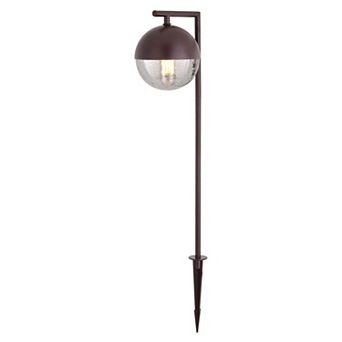 Lisle Low-Voltage Bronze Outdoor Landscape Path Light LED Clear Glass