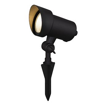 Low-Voltage Aluminum Black Outdoor Landscape Path Flood Light LED Clear Glass