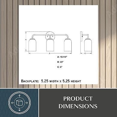 Shelby 3 Light Gold Brass Transitional Bathroom Vanity Fixture White Glass