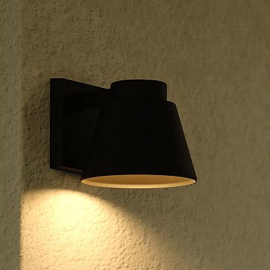 Evans Aluminum 1 Light LED Textured Black Contemporary Outdoor Wall Sconce