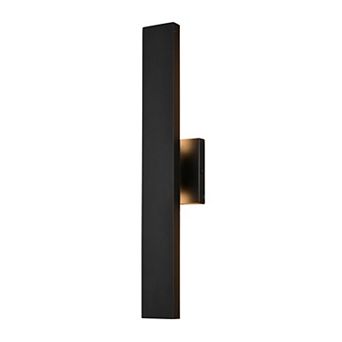 Owen Aluminum 1 Light Backlit LED Matte Black Indoor Outdoor Wall Light