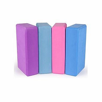 Four Pack High Density Yoga Blocks for Yoga Pilates and Meditation