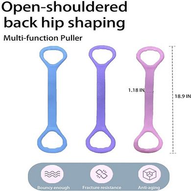 Figure 8 Resistance Bands with Handles for Exercise and Stretching