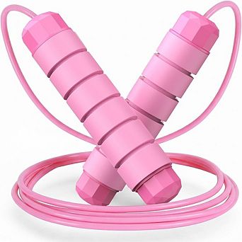 Adjustable Speed Jump Rope with Foam Handles for Fitness Workout