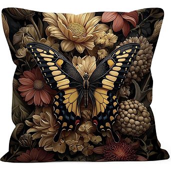 Butterfly Floral Throw Pillow Covers Soft Durable Decorative Cushion Covers