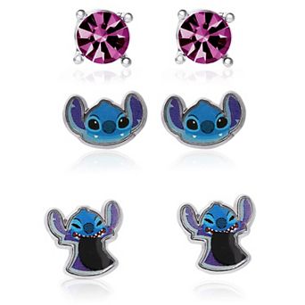 Lilo and Stitch Fashion Earring Set, 3 Pairs, Stud Earrings