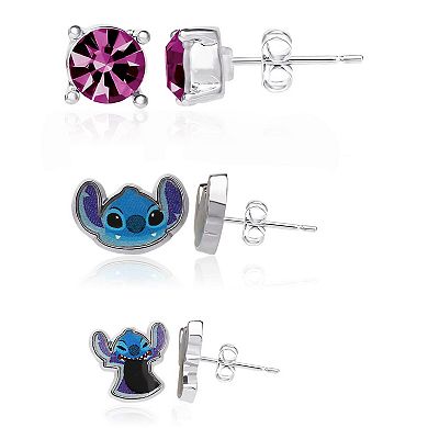 Lilo and Stitch Fashion Earring Set, 3 Pairs, Stud Earrings