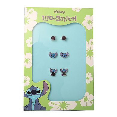 Lilo and Stitch Fashion Earring Set, 3 Pairs, Stud Earrings