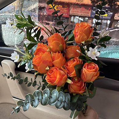 10-Pack Artificial Silk Roses Lifelike Single Stems for Home & Event Decor