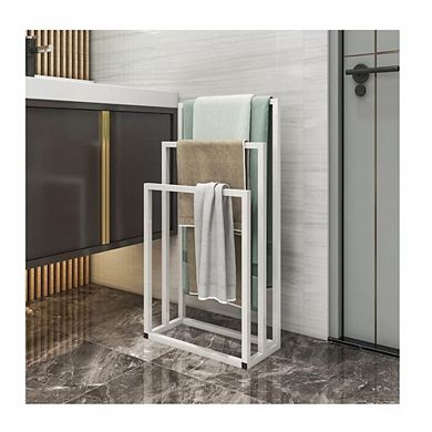 3 Tier Freestanding Metal Towel Rack Bathroom Organizer