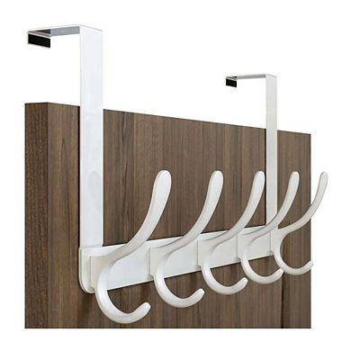 Over The Door Coat Rack with 5 Hooks