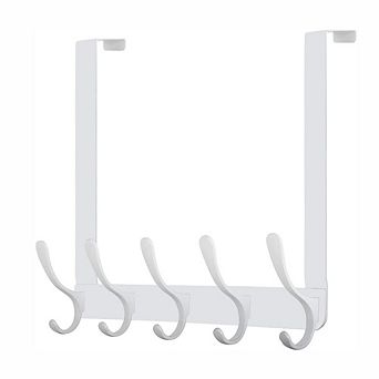 Over The Door Coat Rack with 5 Hooks