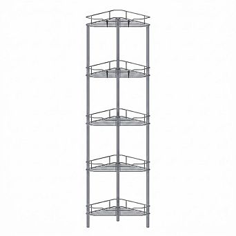 5 tier Corner Shower Caddy Floor Standing Bathroom Organizer