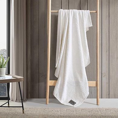 Embossed Plush Throw Blanket, Ultra-Soft Cozy Decorative Bedding
