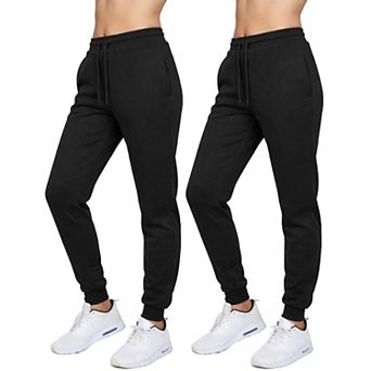 Blue Ice Women's Loose Fit Fleece-Lined Jogger Sweatpants-2 Pack