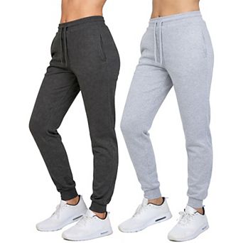 Blue Ice Women's Loose Fit Fleece-Lined Jogger Sweatpants-2 Pack