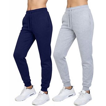 Blue Ice Women's Loose Fit Fleece-Lined Jogger Sweatpants-2 Pack