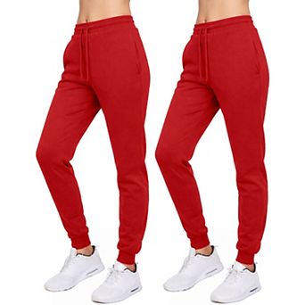 Blue Ice Women's Loose Fit Fleece-Lined Jogger Sweatpants-2 Pack