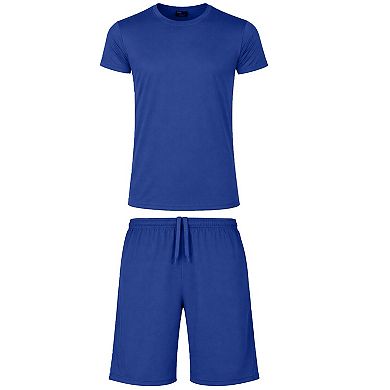 Jump Start Men’s 2 Piece Athletic Tee & Short Active Set
