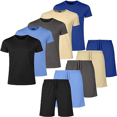Jump Start Men’s 2 Piece Athletic Tee & Short Active Set